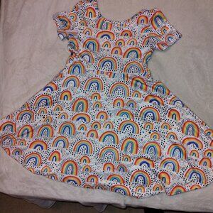 Boutique Kids Rainbow TWIRL dress 2XL